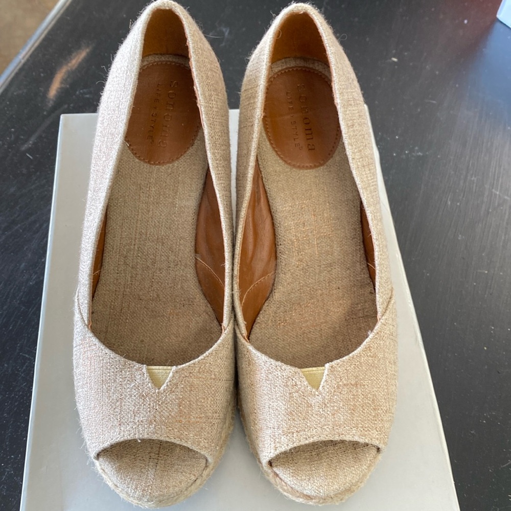 Sonoma Peep Toe Wedge Espadrilles